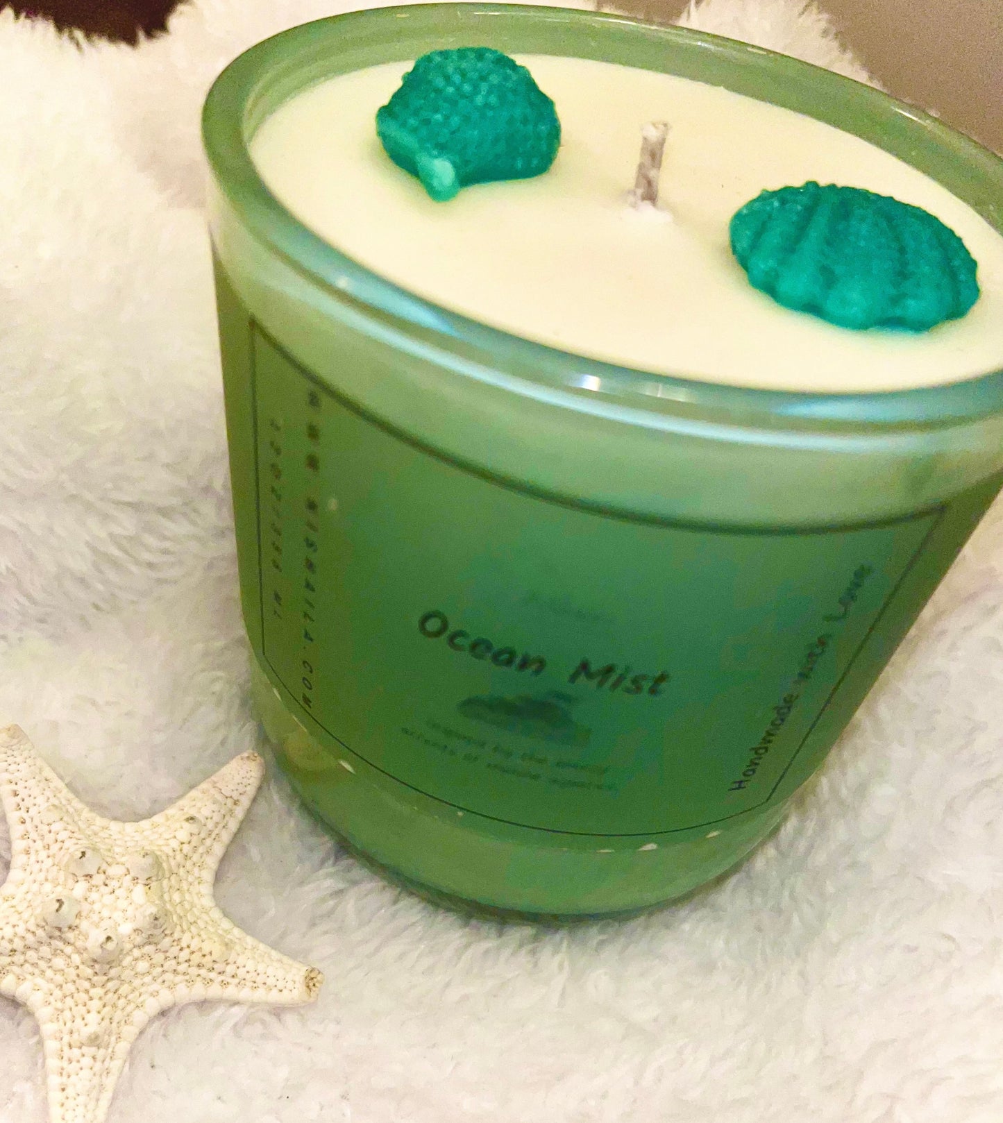 Ocean mist 12 OZ Teal Jar