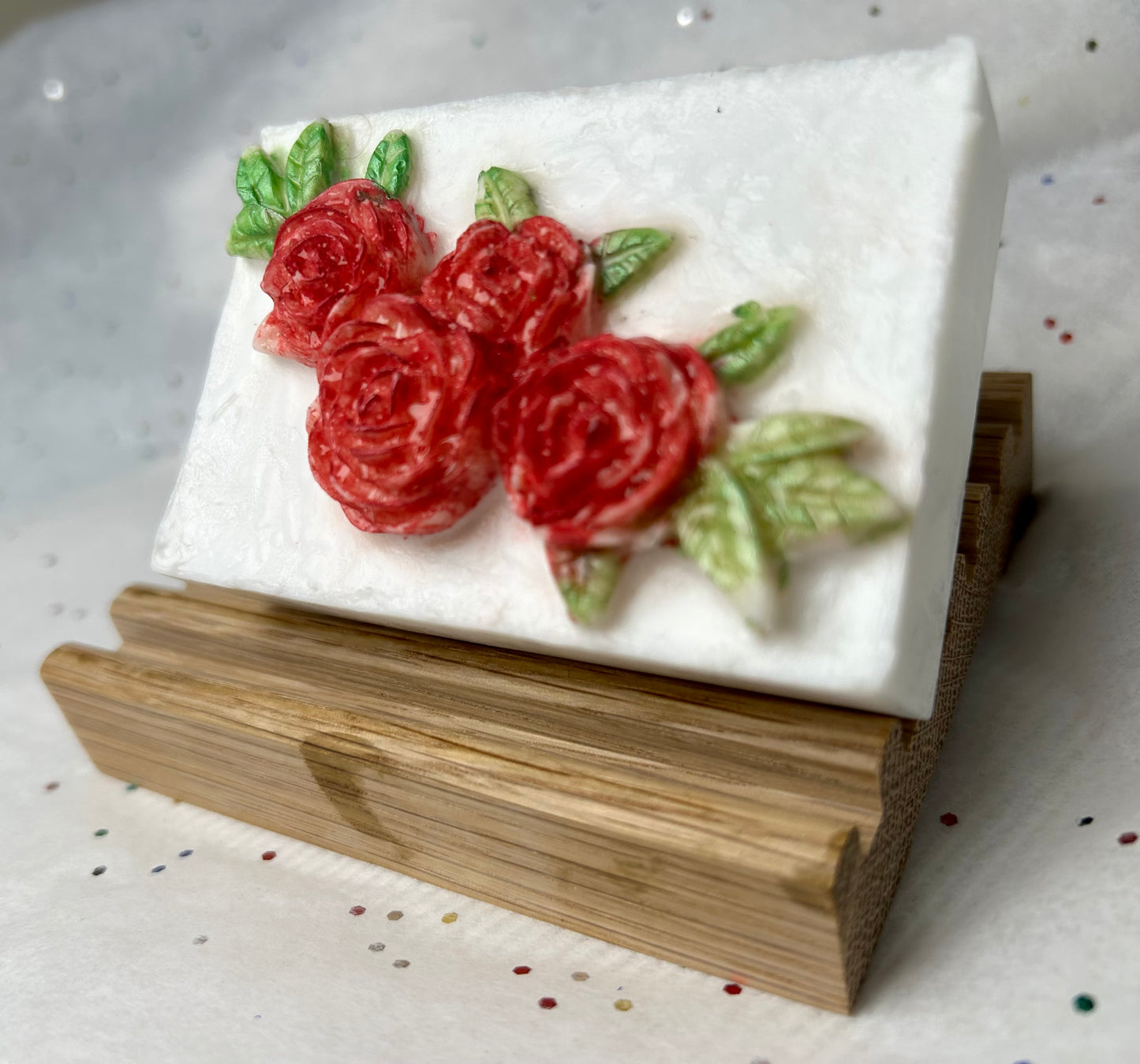 Geranium and Rose essential oil body soap