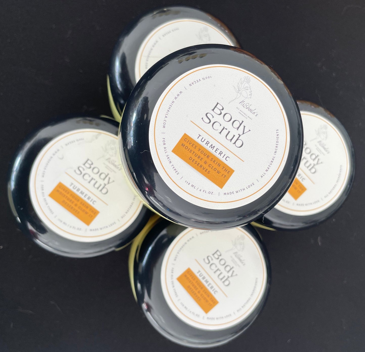 Turmeric Sugar Body Scrub 4 oz