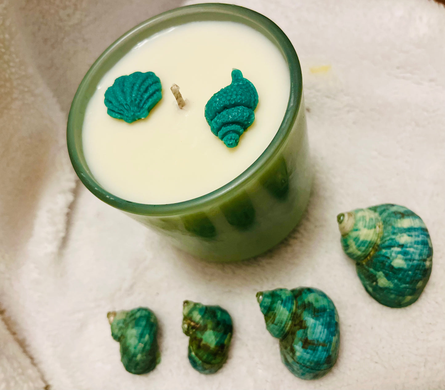 Ocean mist 12 OZ Teal Jar