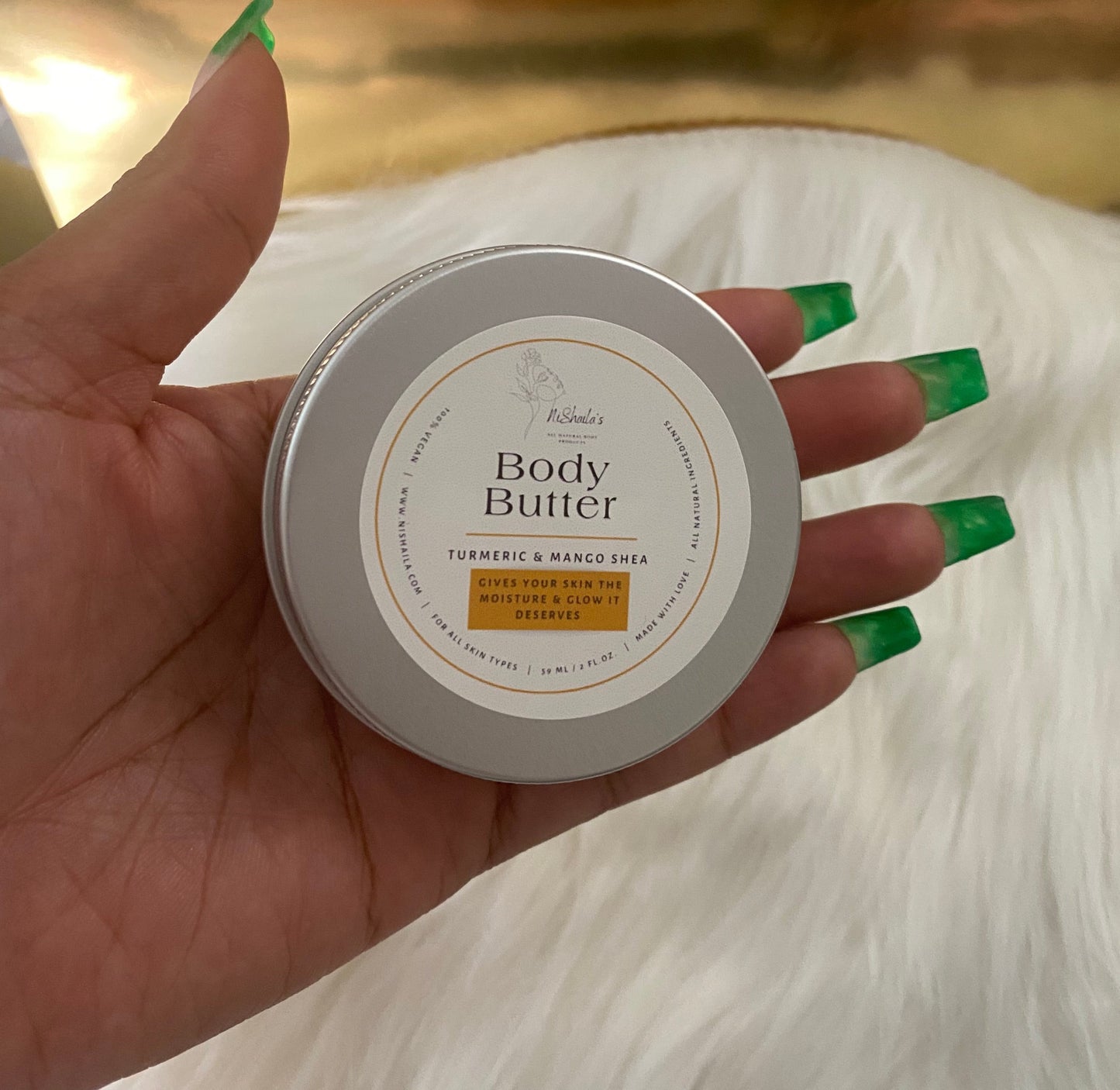Travel size Turmeric Mango Shea Body Butter