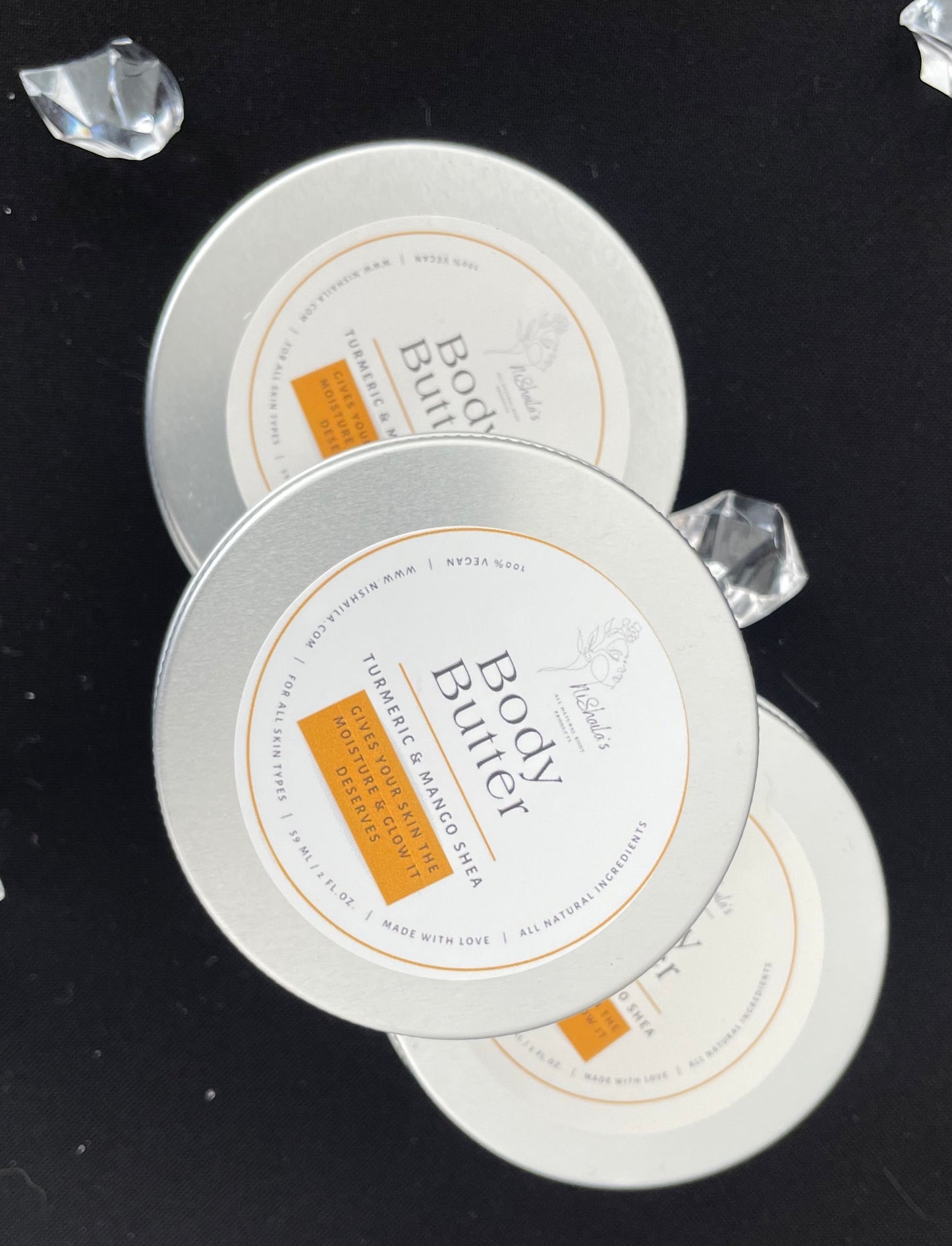 Travel size Turmeric Mango Shea Body Butter