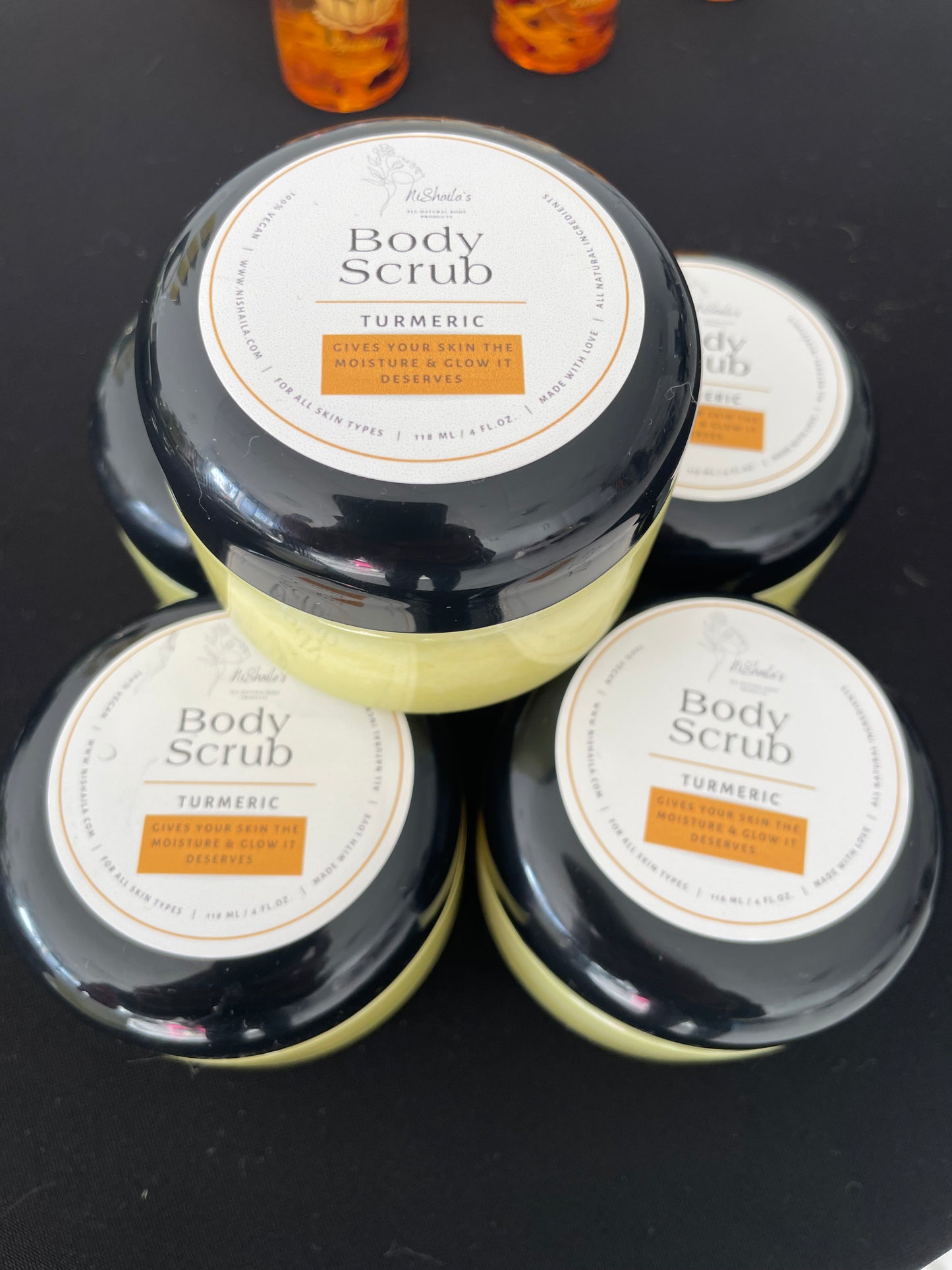 Turmeric Sugar Body Scrub 4 oz